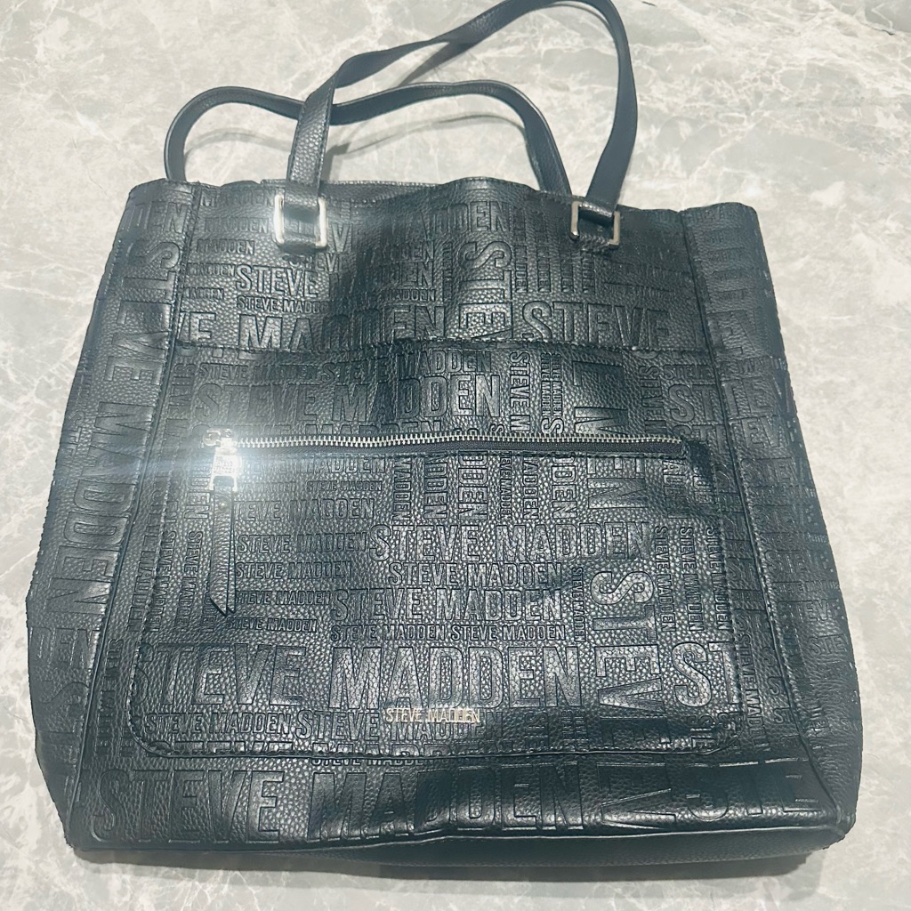 Steve Madden Large Ladies Logo Tote Handbag $100